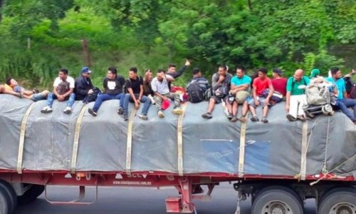 Caravana de migrantes llega a Veracruz
